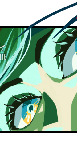 Aug 2020
<br />
Lots of experimenting with lighting and seldomly used colors. A green-tinted sharp painting of a pair of yellow eyes. Some anemone-like red flowers decorate the foreground.