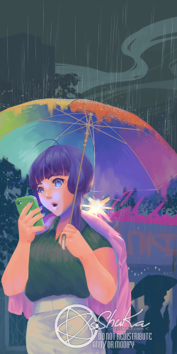July 2022
<br />
I like to make illustrations about rain in the summer.