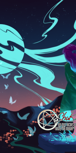 Feb 2024
<br />
A remake of a very, very old piece drawn with a mouse in Photoshop when I just found out what digital art was. This was also made to be my first print!